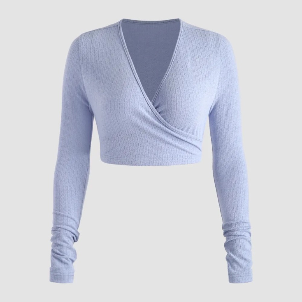 Blue long sleeve tee